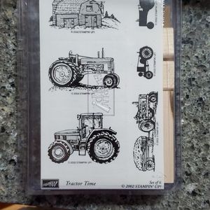 Stampin up tractor stamps